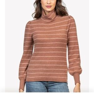 NWT Lilla P Long sleeve turtleneck 100% cashmere sweater